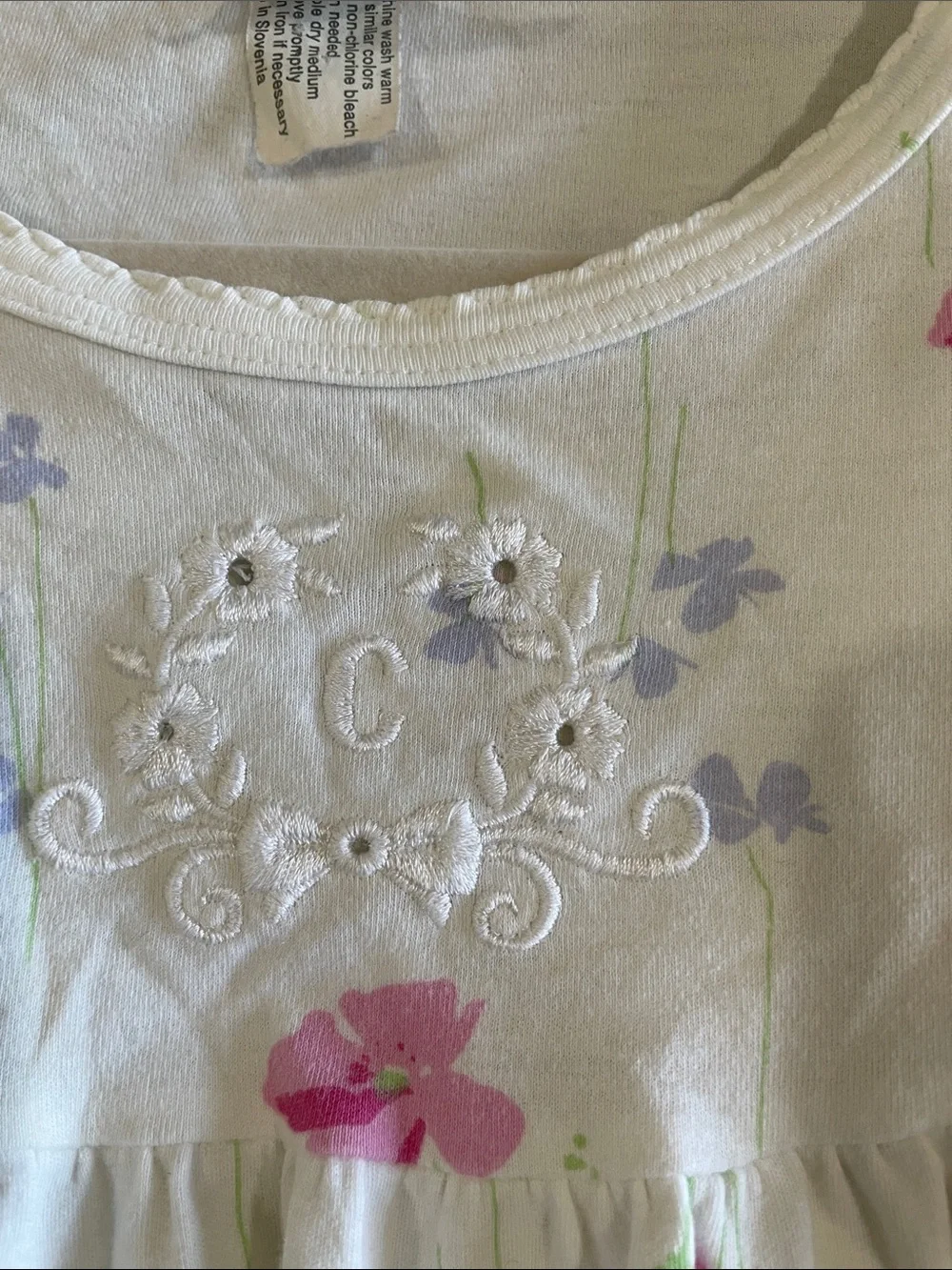 Calida White Cotton nightgown- Small - Picture 5 of 14